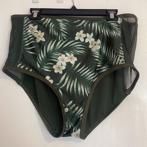 Marilyn Monroe Swim Bottoms Army Color NWT